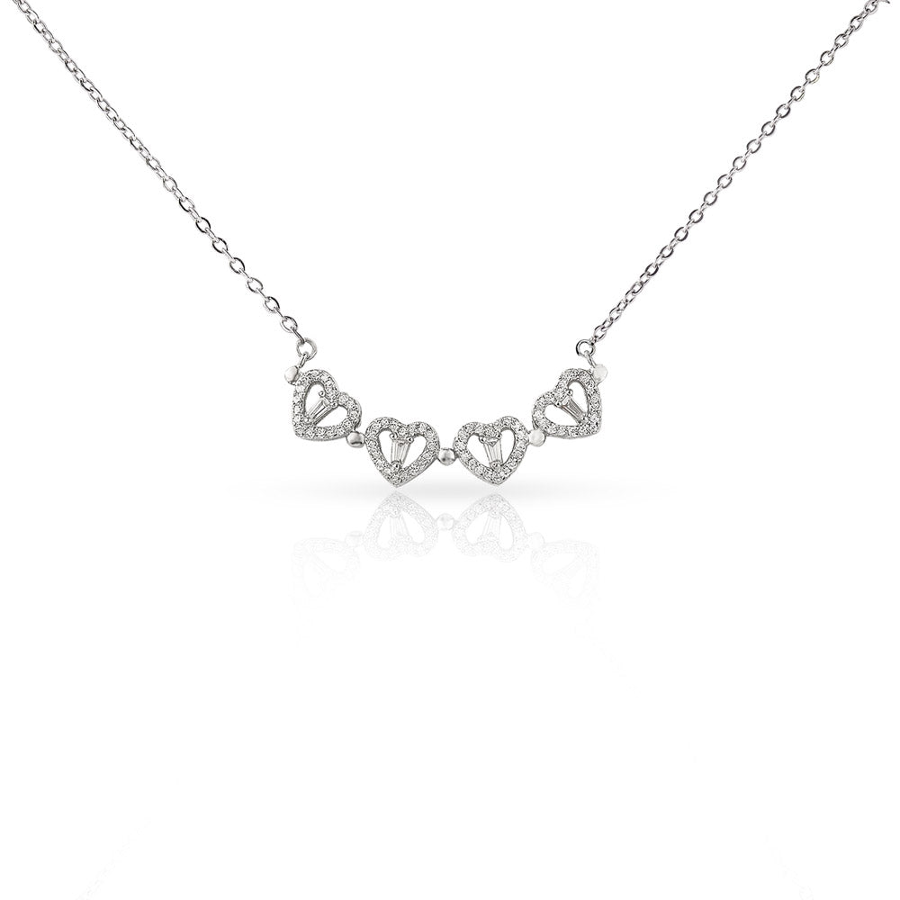 To My Wife on Mother's Day - Lucky Family Magnetic Heart Necklace