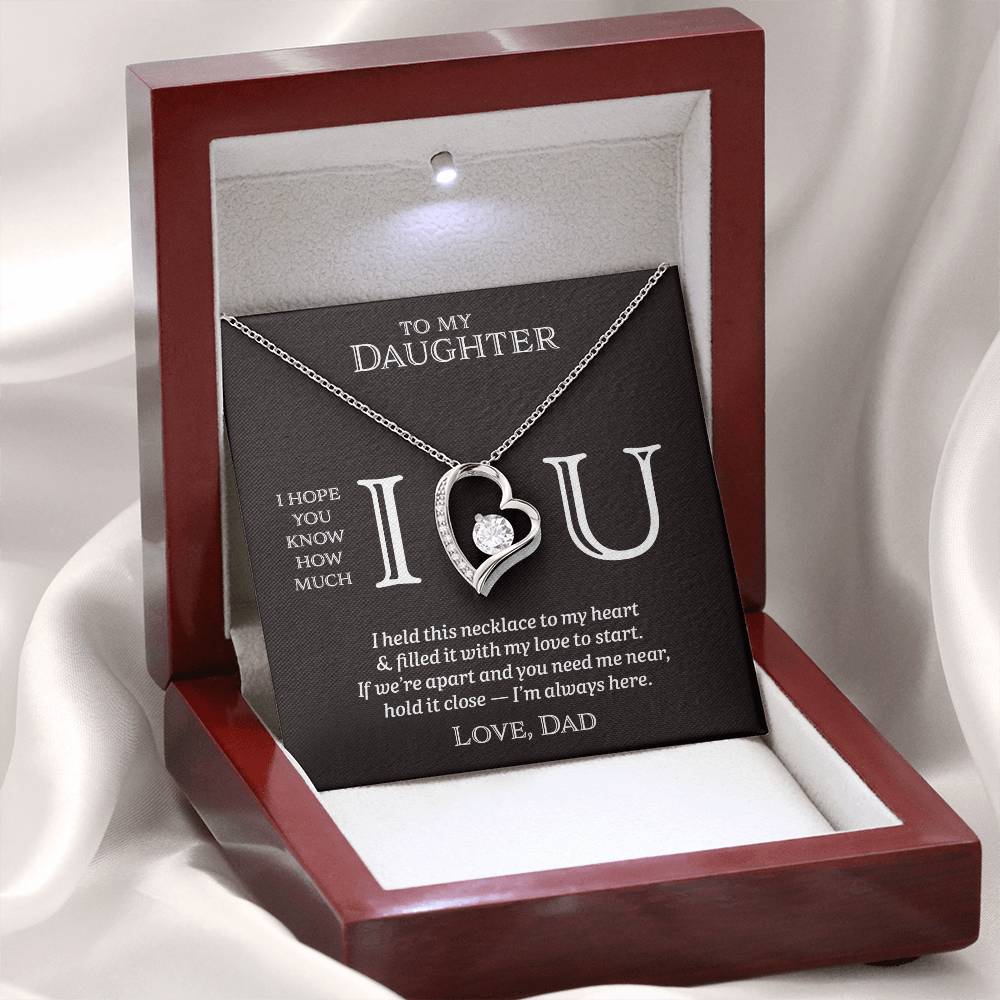 I Heart U Near - To My Daughter - Forever Love