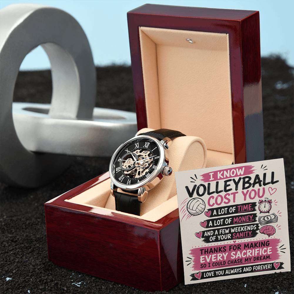 Volleyball Dad Openwork Watch – Sacrifice