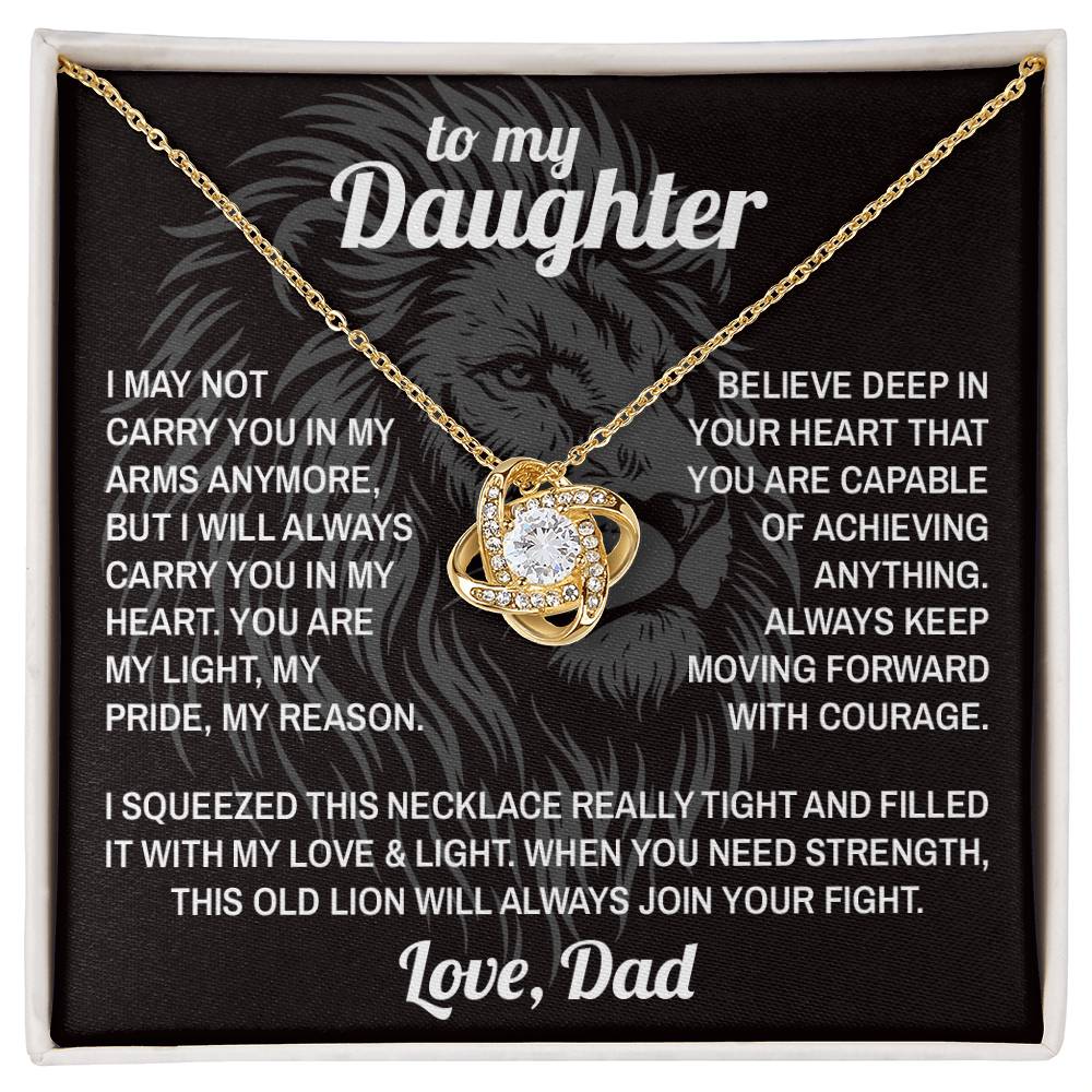 Lion's Strength - To My Daughter - Love Knot