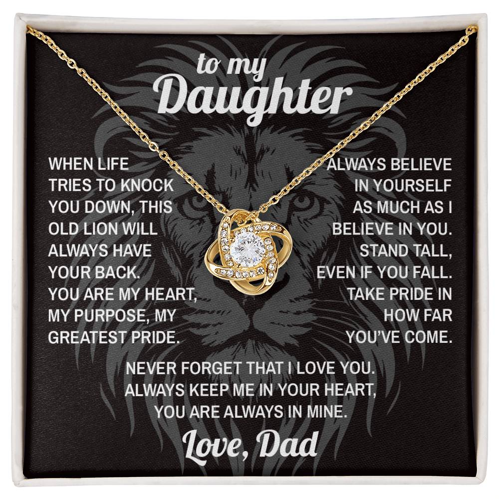 Lion's Stance - To My Daughter - Love Knot