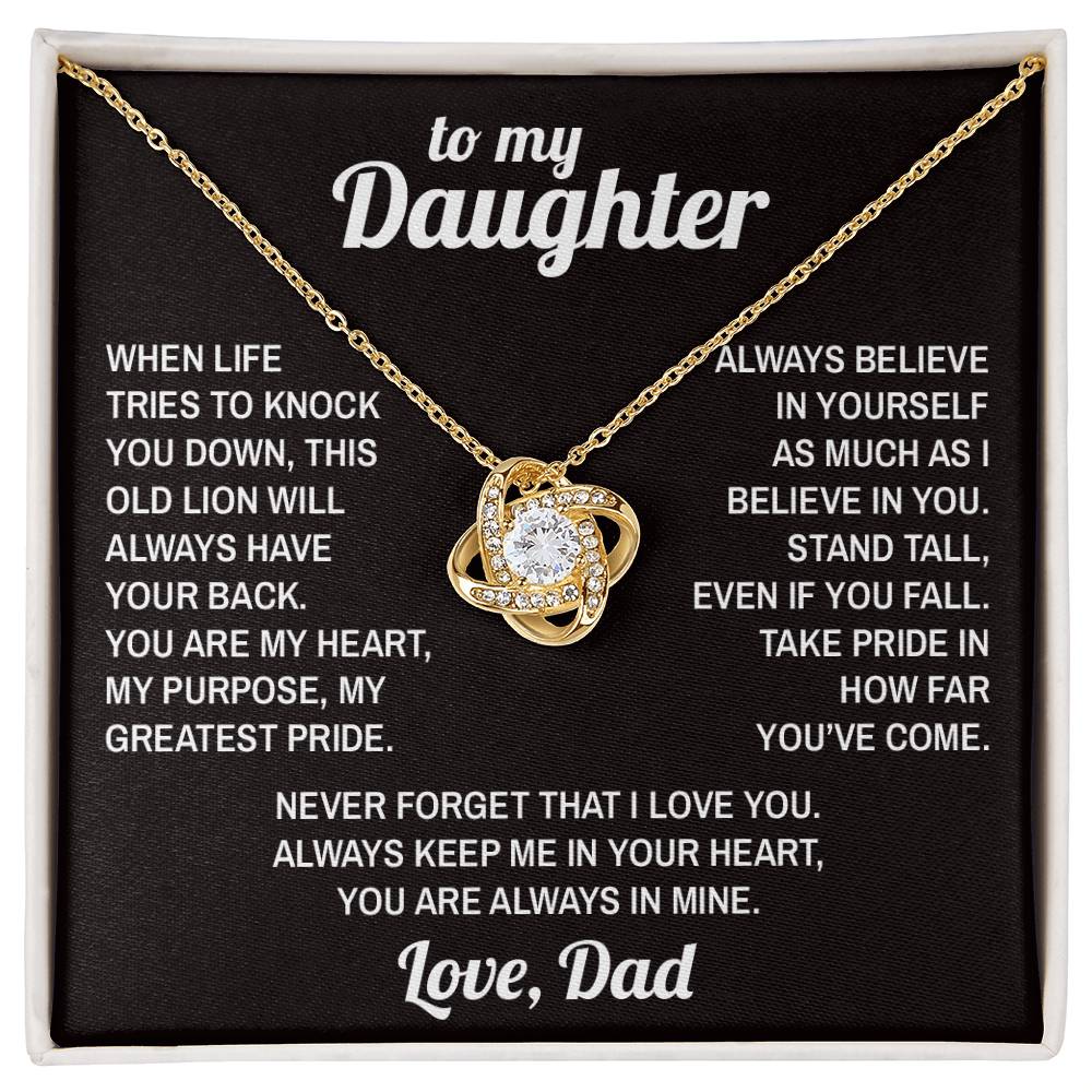 Lion's Stance II - To My Daughter - Love Knot