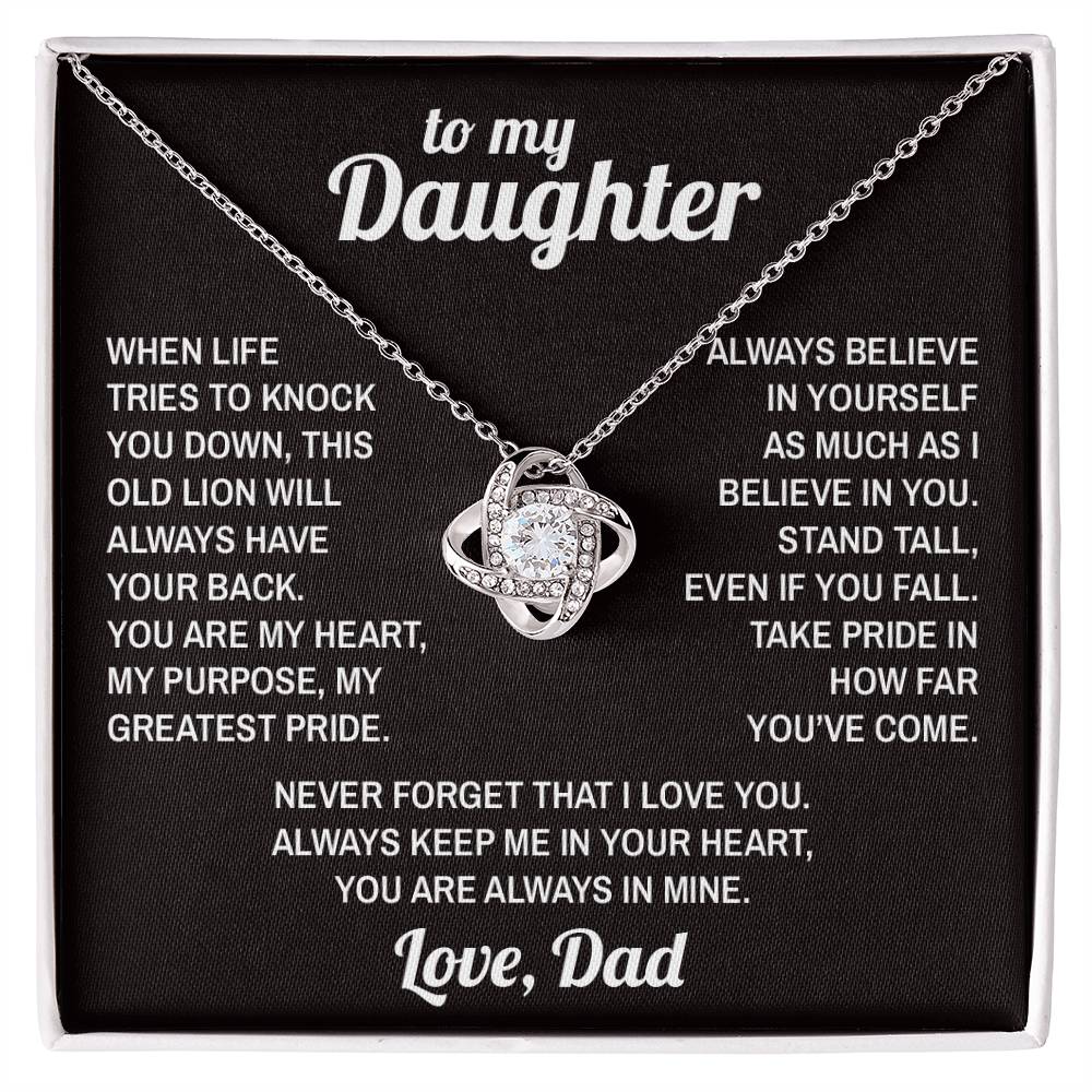 Lion's Stance II - To My Daughter - Love Knot