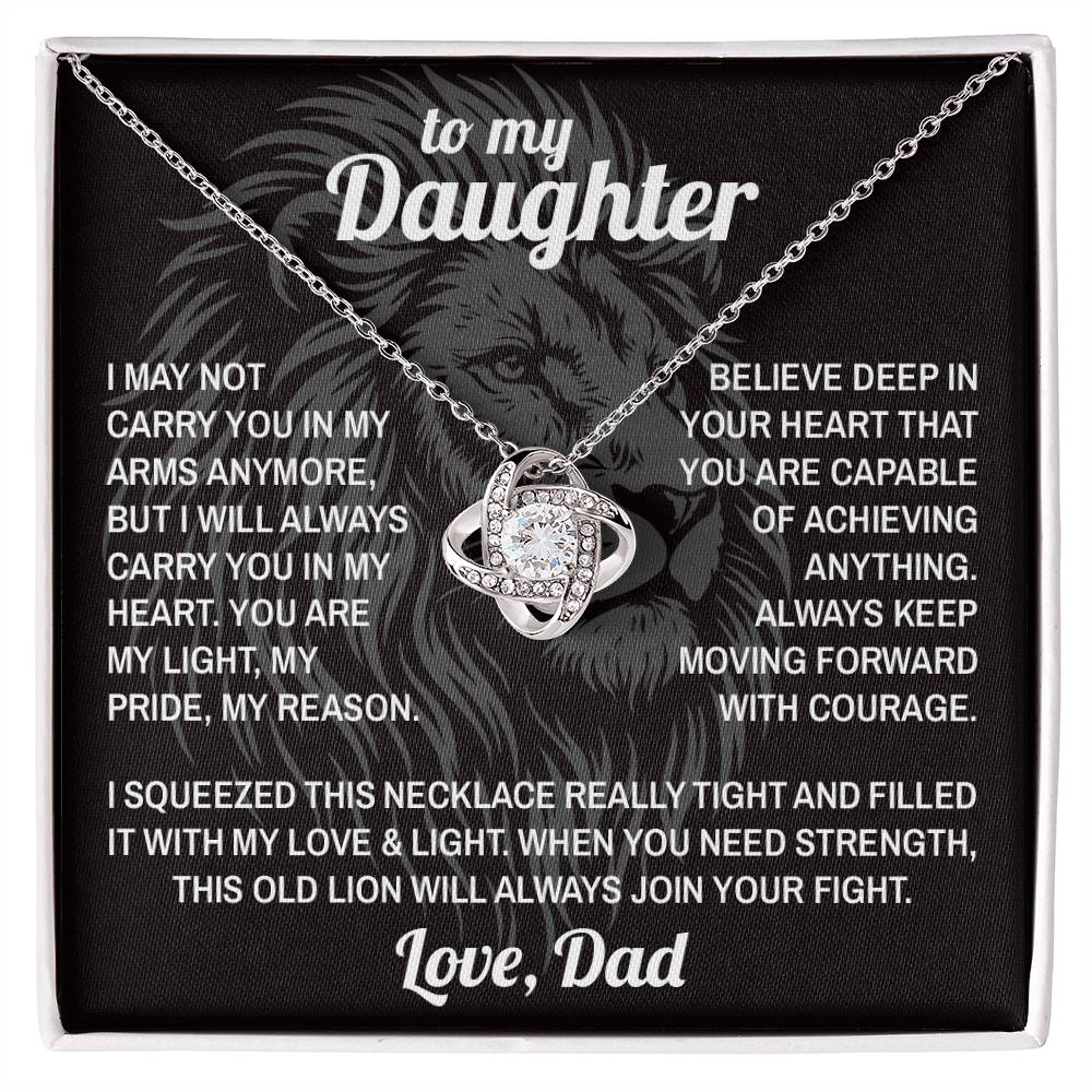 Lion's Strength - To My Daughter - Love Knot