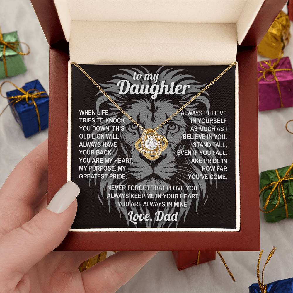 Lion's Stance - To My Daughter - Love Knot