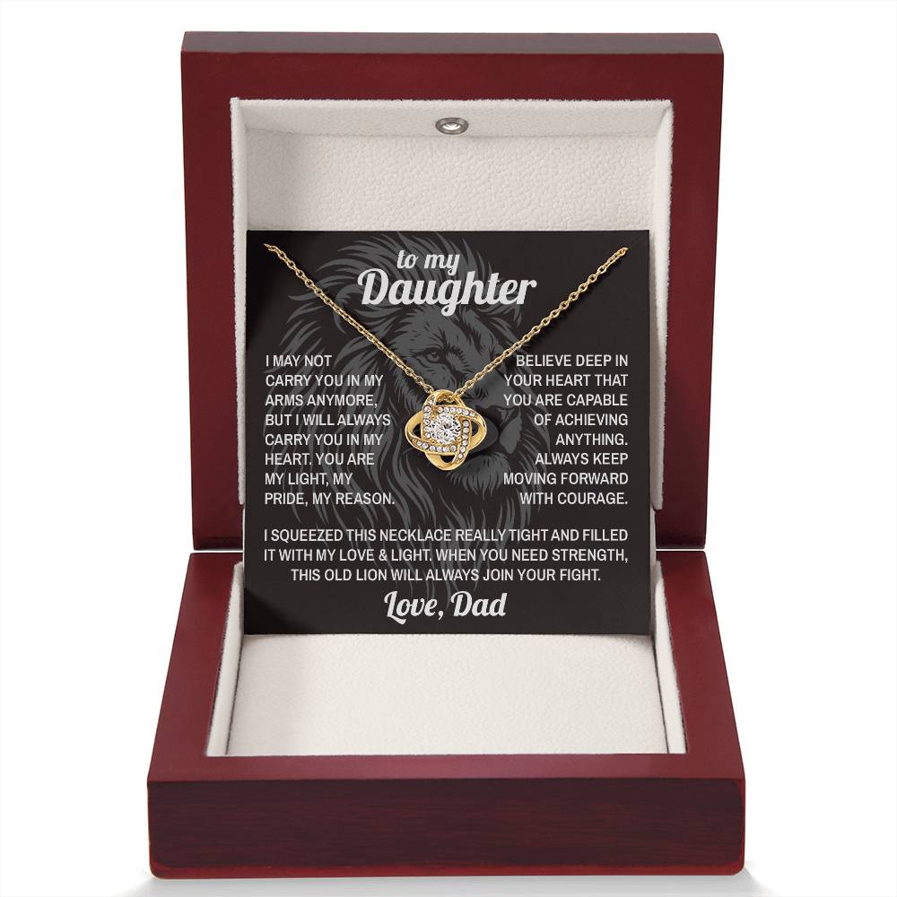 Lion's Strength - To My Daughter - Love Knot