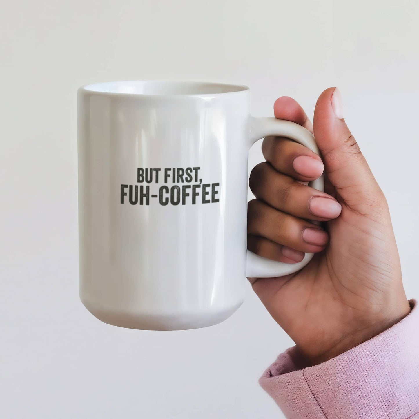 FUH-COFFEE Carl - Mug - But First - White