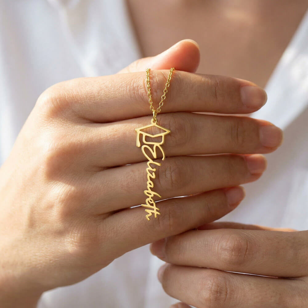 YOU GRADUATED? - Name Necklace - Dad to Daughter Graduation