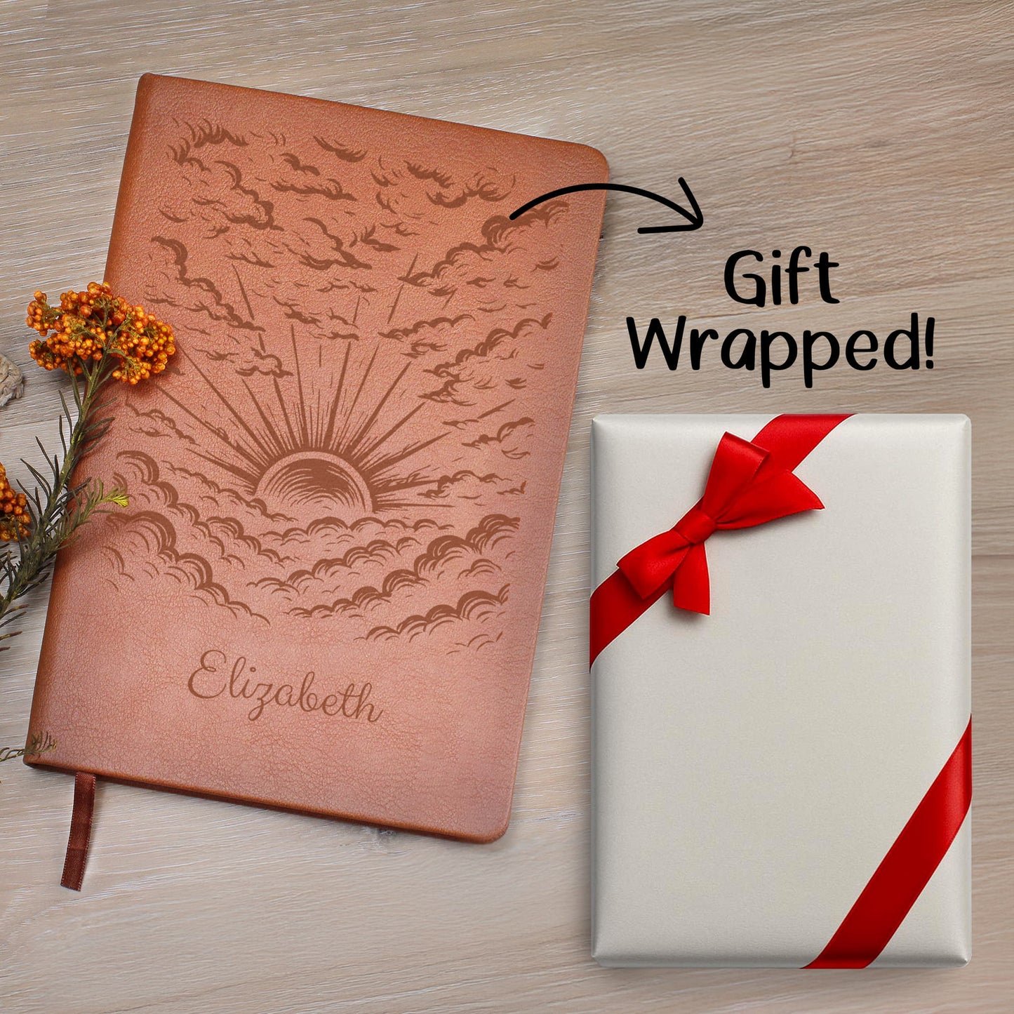 Journal With Gift Wrap - Sunrise