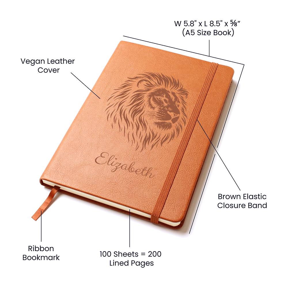 Journal With Gift Wrap - Lion's Strength