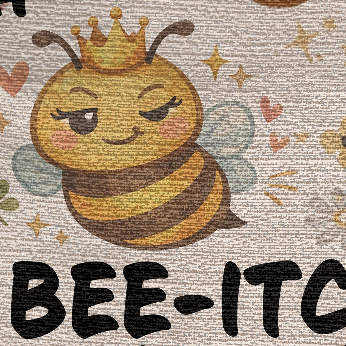 Bad Bee-Itch Affirmations Blanket - Heirloom Woven