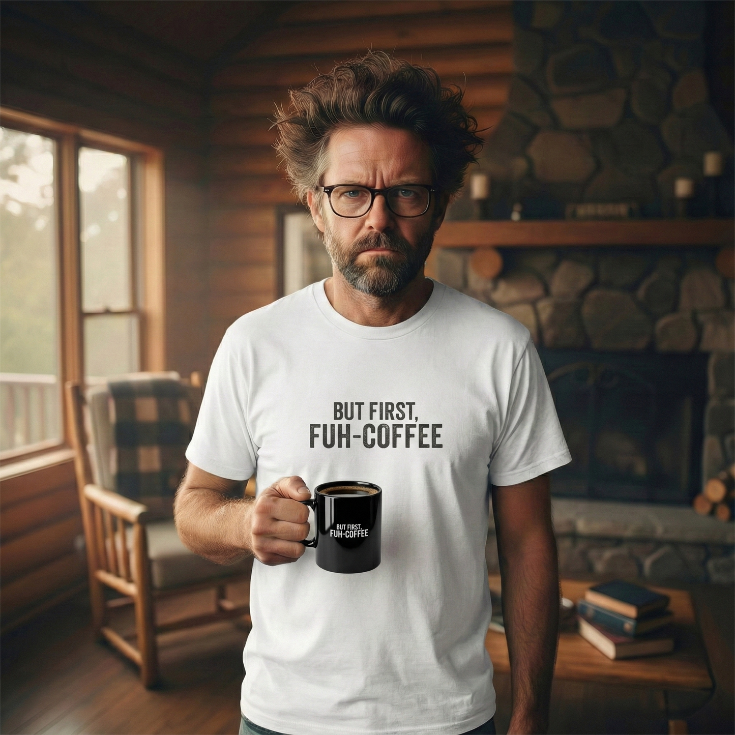 FUH-COFFEE - T-Shirt White - BUT FIRST