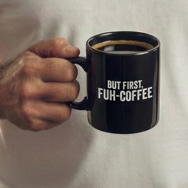 FUH-COFFEE - Mug - But First - Black