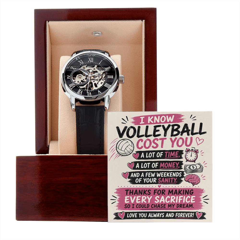 Volleyball Dad Openwork Watch – Sacrifice
