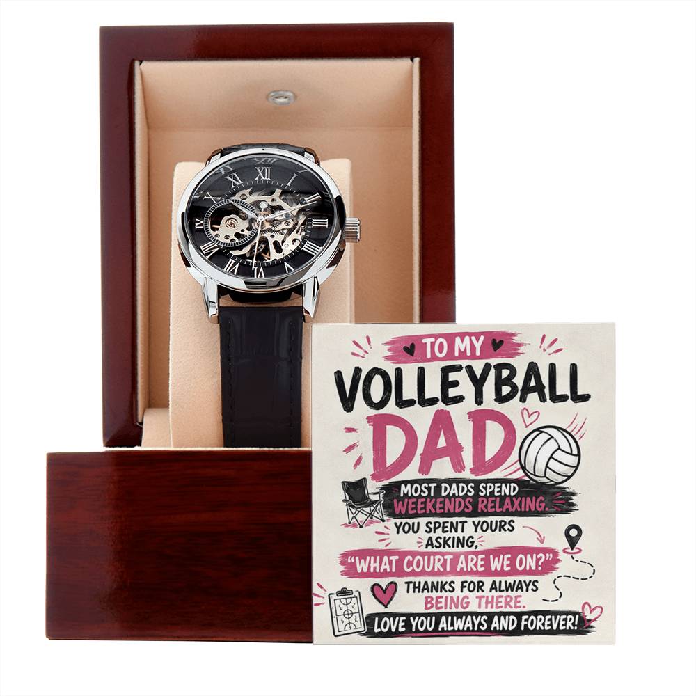 Volleyball Dad Openwork Watch – What Court