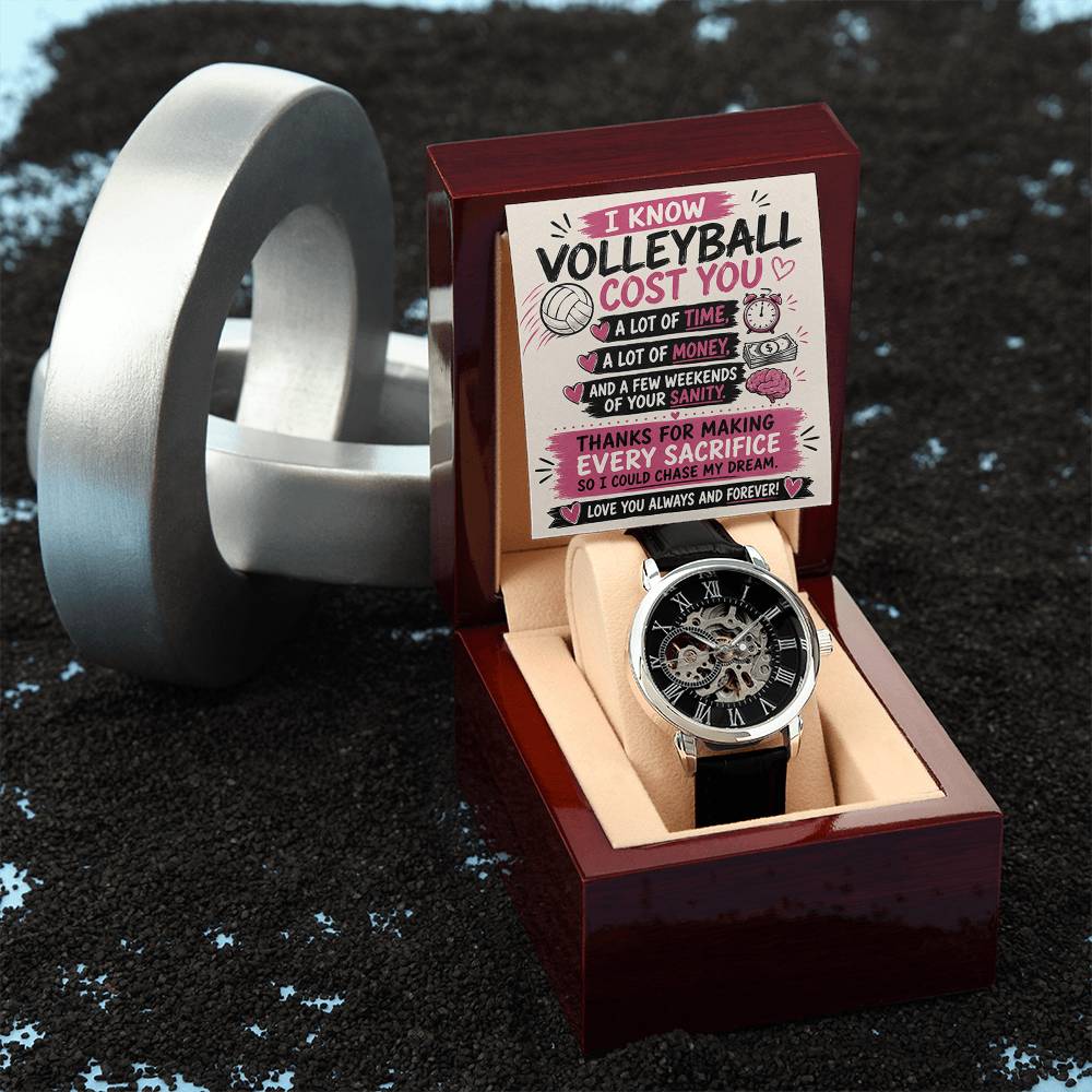 Volleyball Dad Openwork Watch – Sacrifice