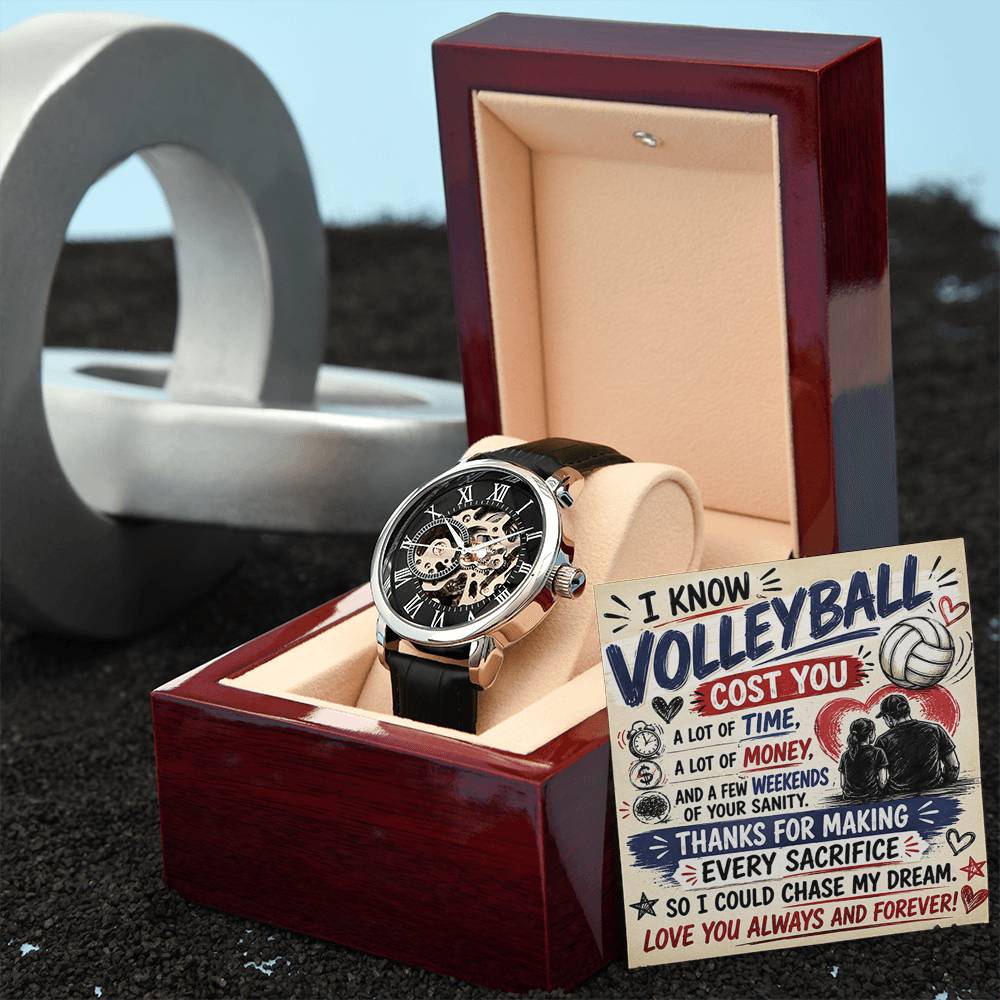 Volleyball Dad Openwork Watch –Thanks