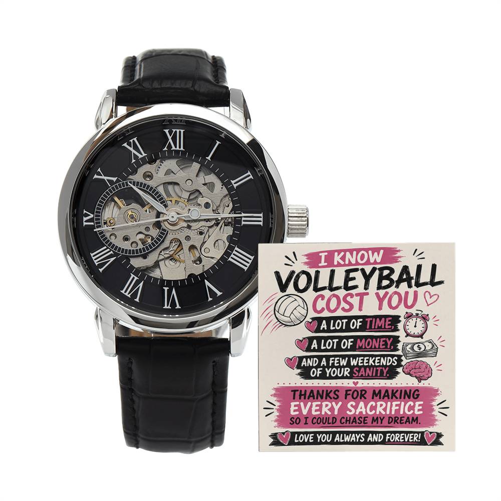 Volleyball Dad Openwork Watch – Sacrifice