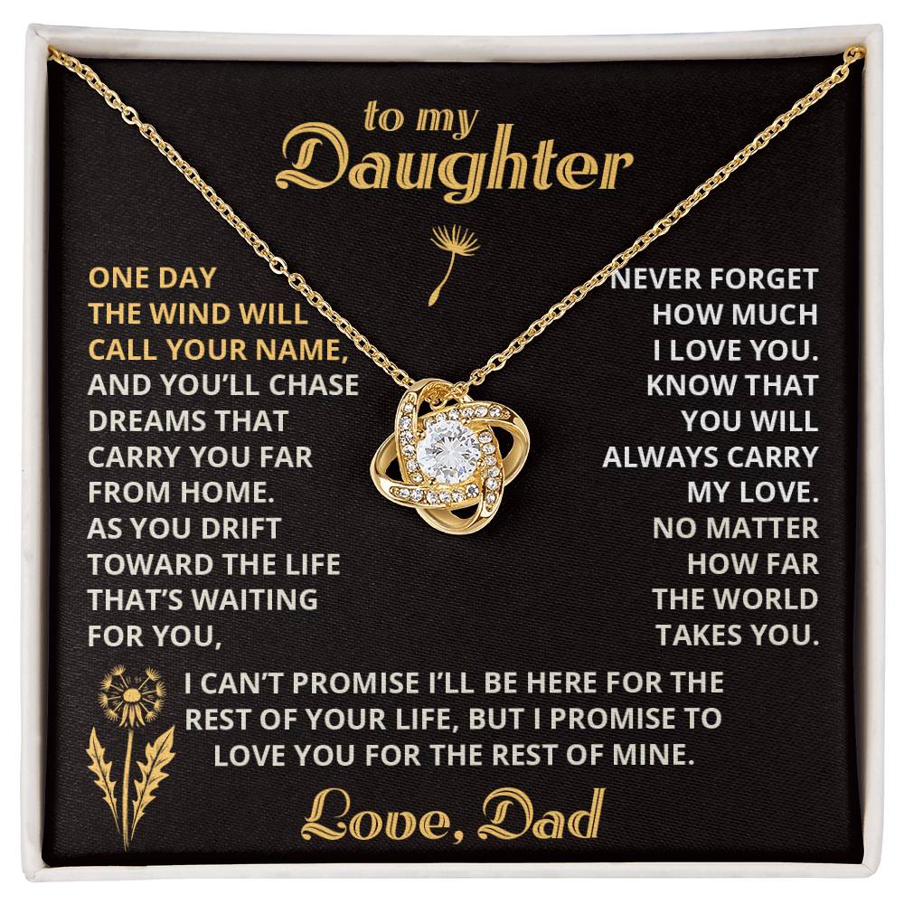 Carry My Love III - To My Daughter - Love Knot