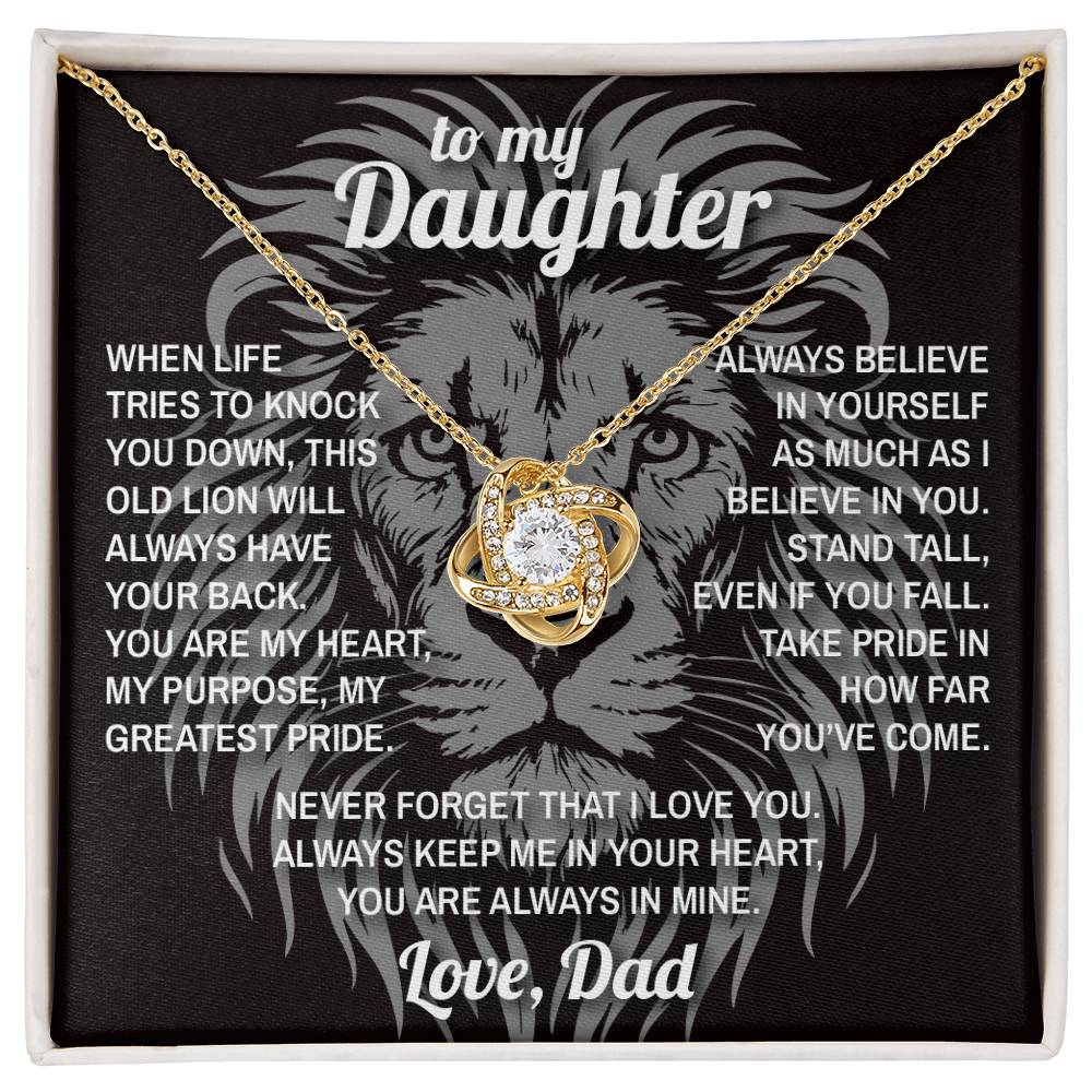 Lion's Stance - To My Daughter - Love Knot