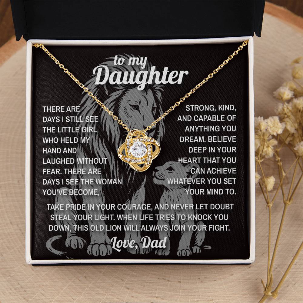 Lion's Pride - To My Daughter -  Love Knot