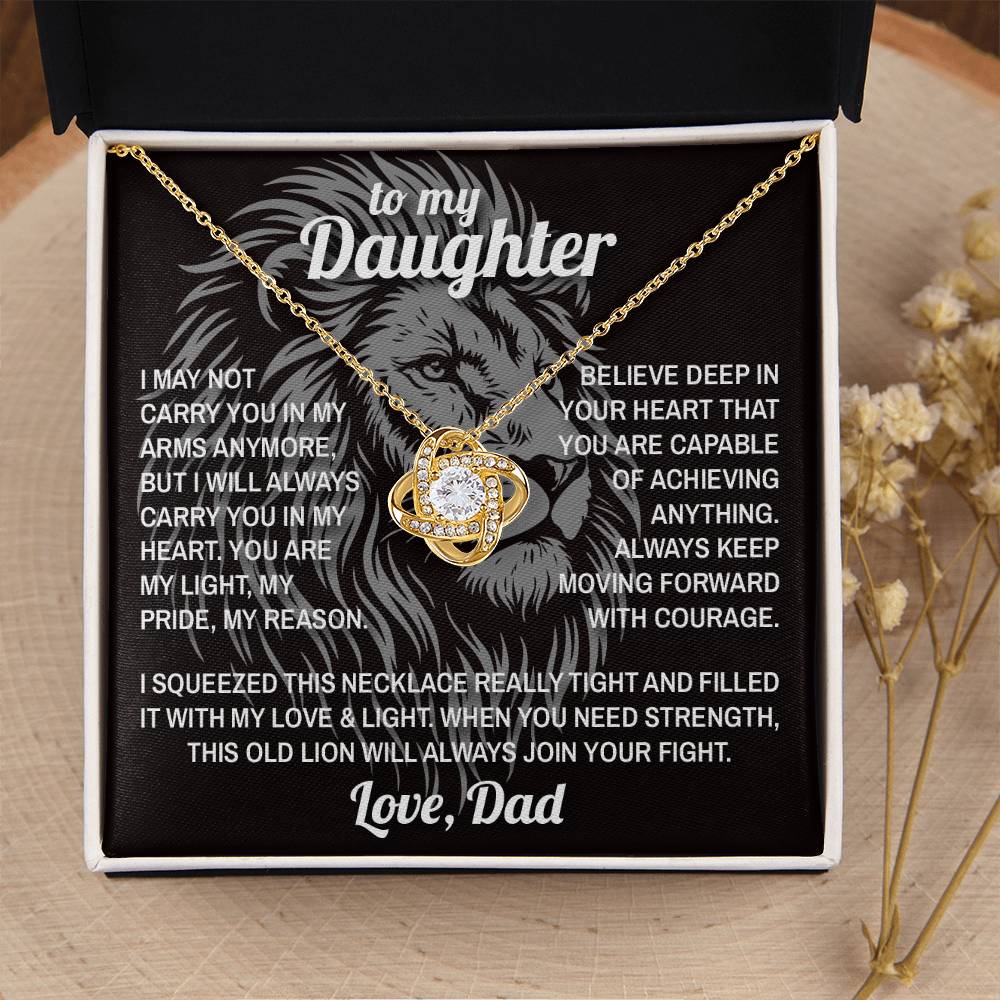 Lion's Strength - To My Daughter - Love Knot