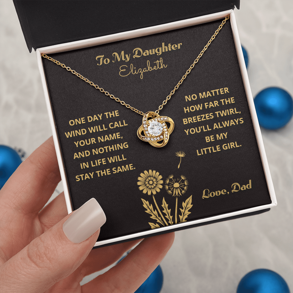 My Little Girl - To My Daughter - Love Knot Per