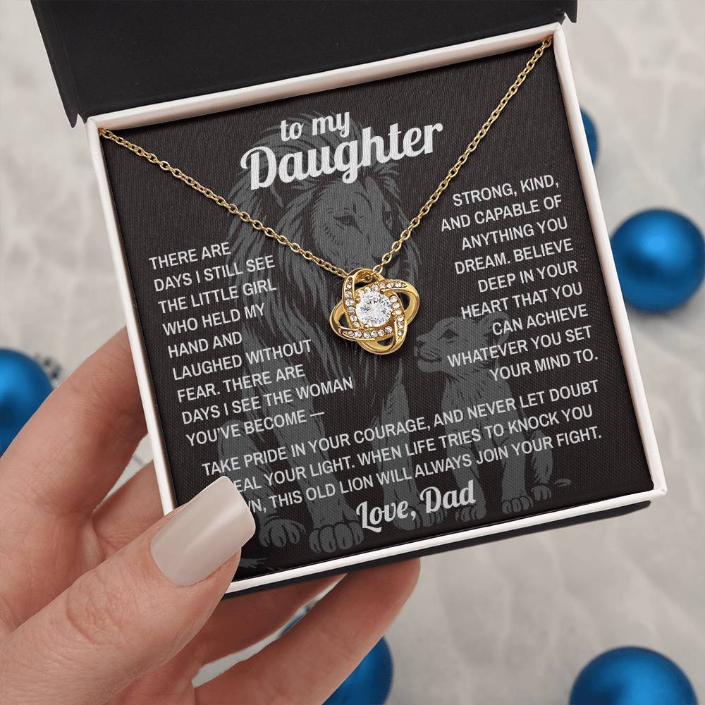 Lion's Pride - To My Daughter - Love Knot