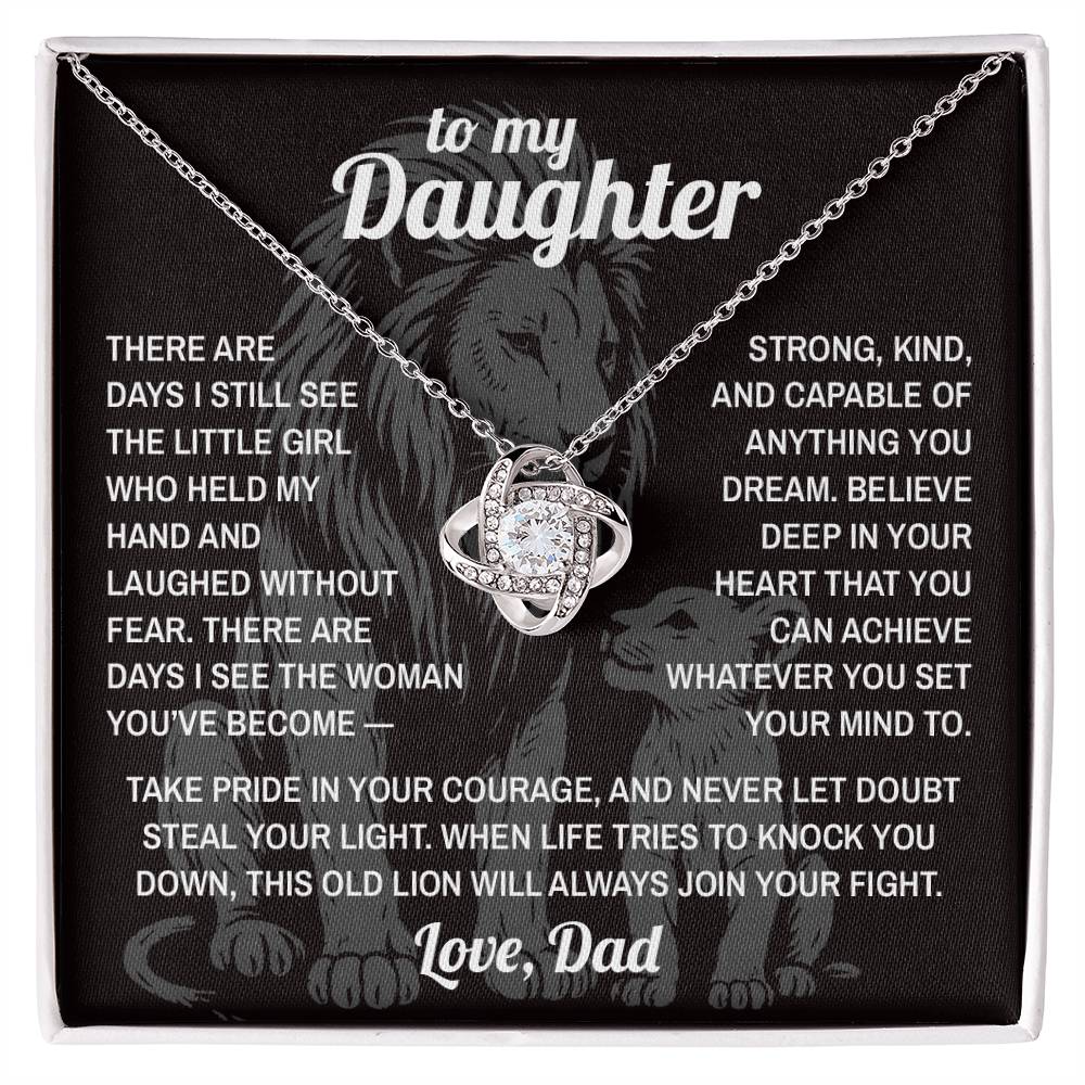 Lion's Pride - To My Daughter - Love Knot