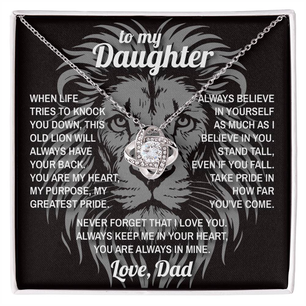 Lion's Stance - To My Daughter - Love Knot