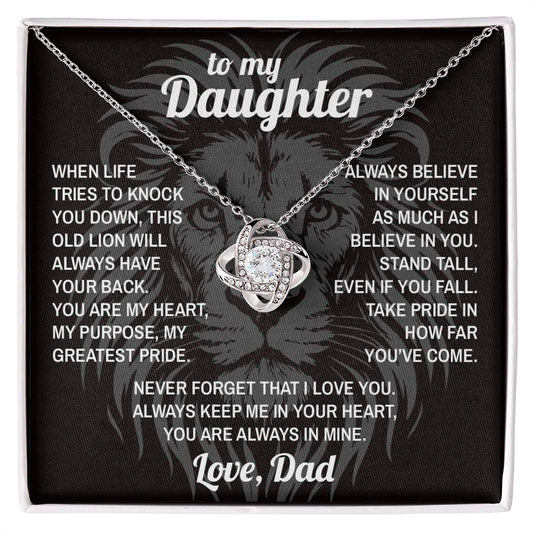 Lion's Stance - To My Daughter - Love Knot