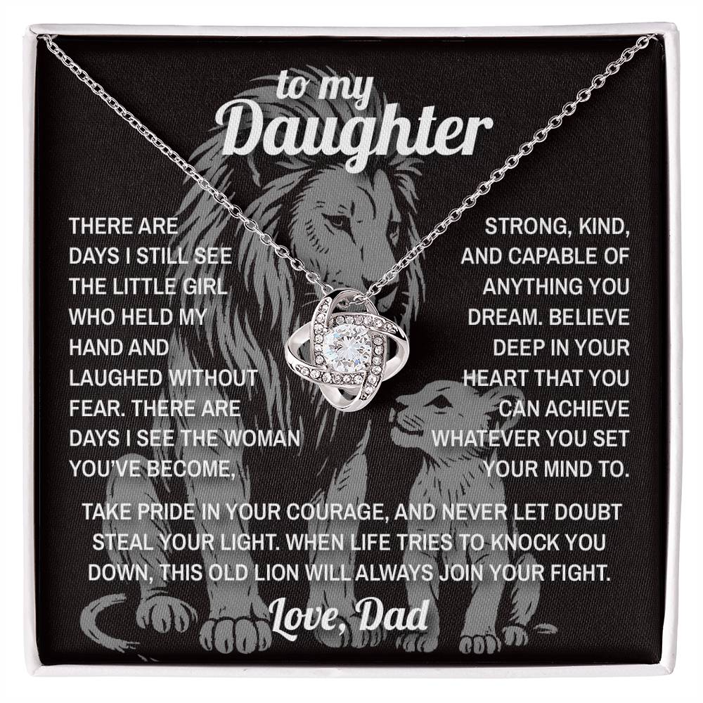 Lion's Pride - To My Daughter -  Love Knot