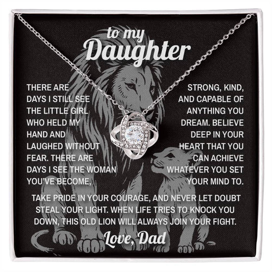 Lion's Pride - To My Daughter -  Love Knot