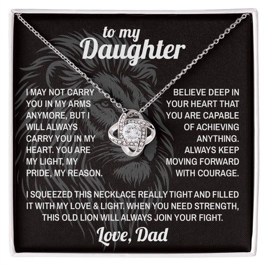 Lion's Strength - To My Daughter - Love Knot