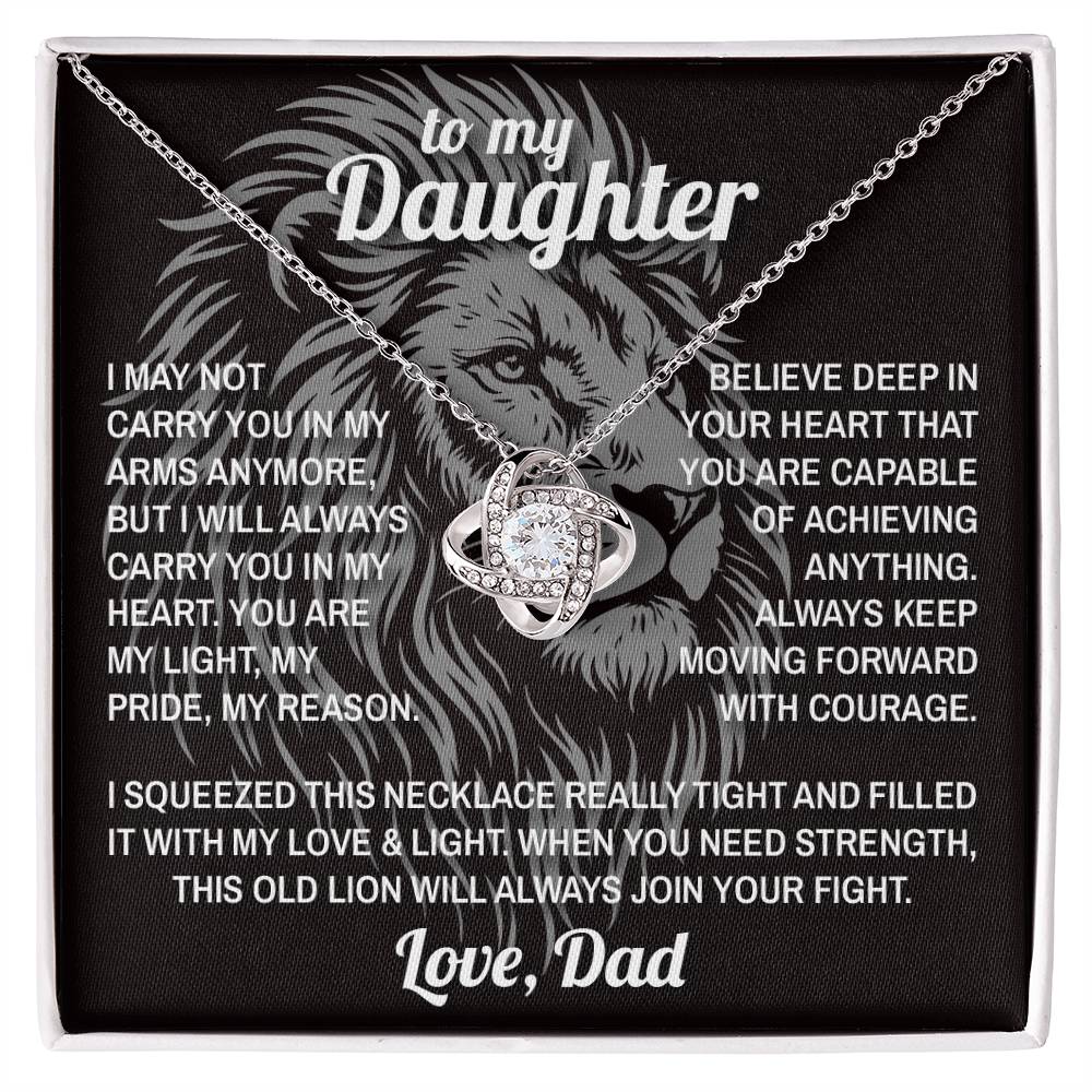 Lion's Strength - To My Daughter - Love Knot