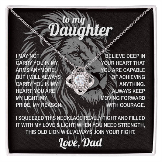 Lion's Strength - To My Daughter - Love Knot