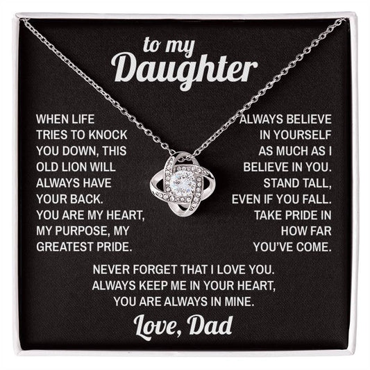 Lion's Stance II - To My Daughter - Love Knot