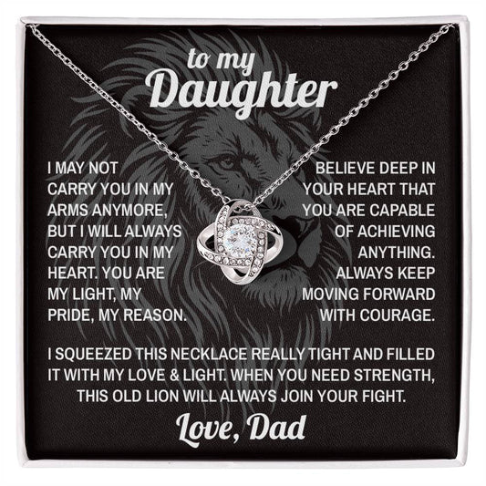 Lion's Strength - To My Daughter - Love Knot
