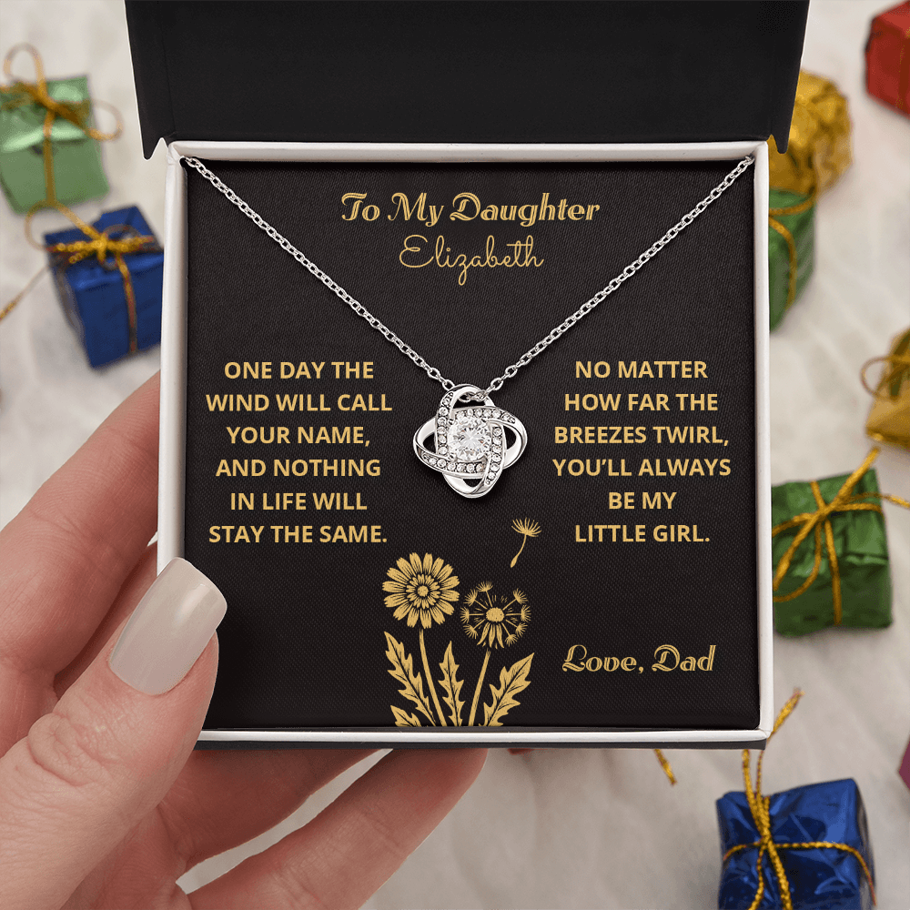 My Little Girl - To My Daughter - Love Knot Per
