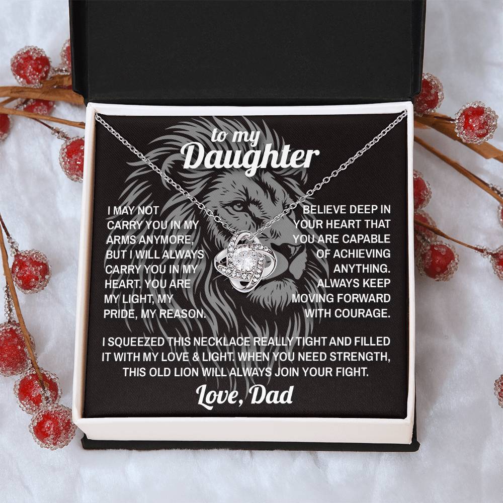 Lion's Strength - To My Daughter - Love Knot