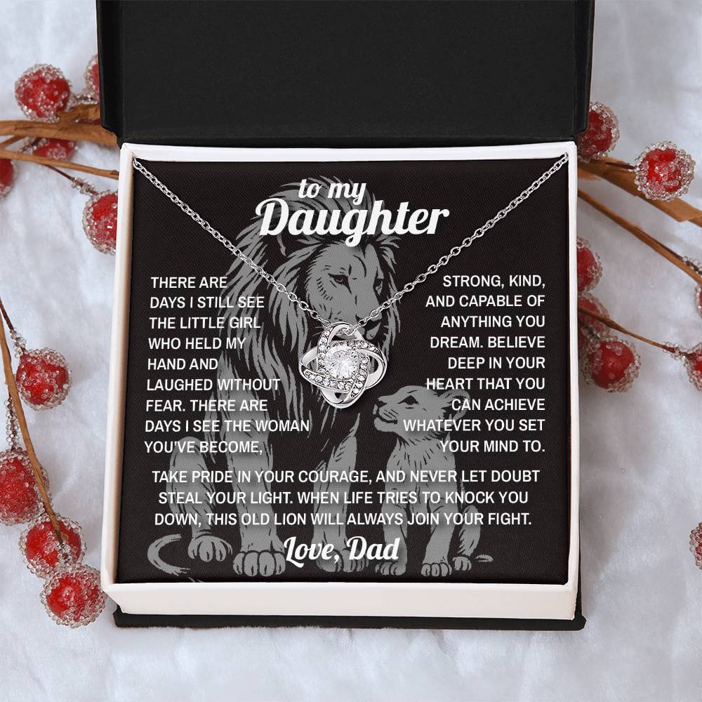 Lion's Pride - To My Daughter -  Love Knot