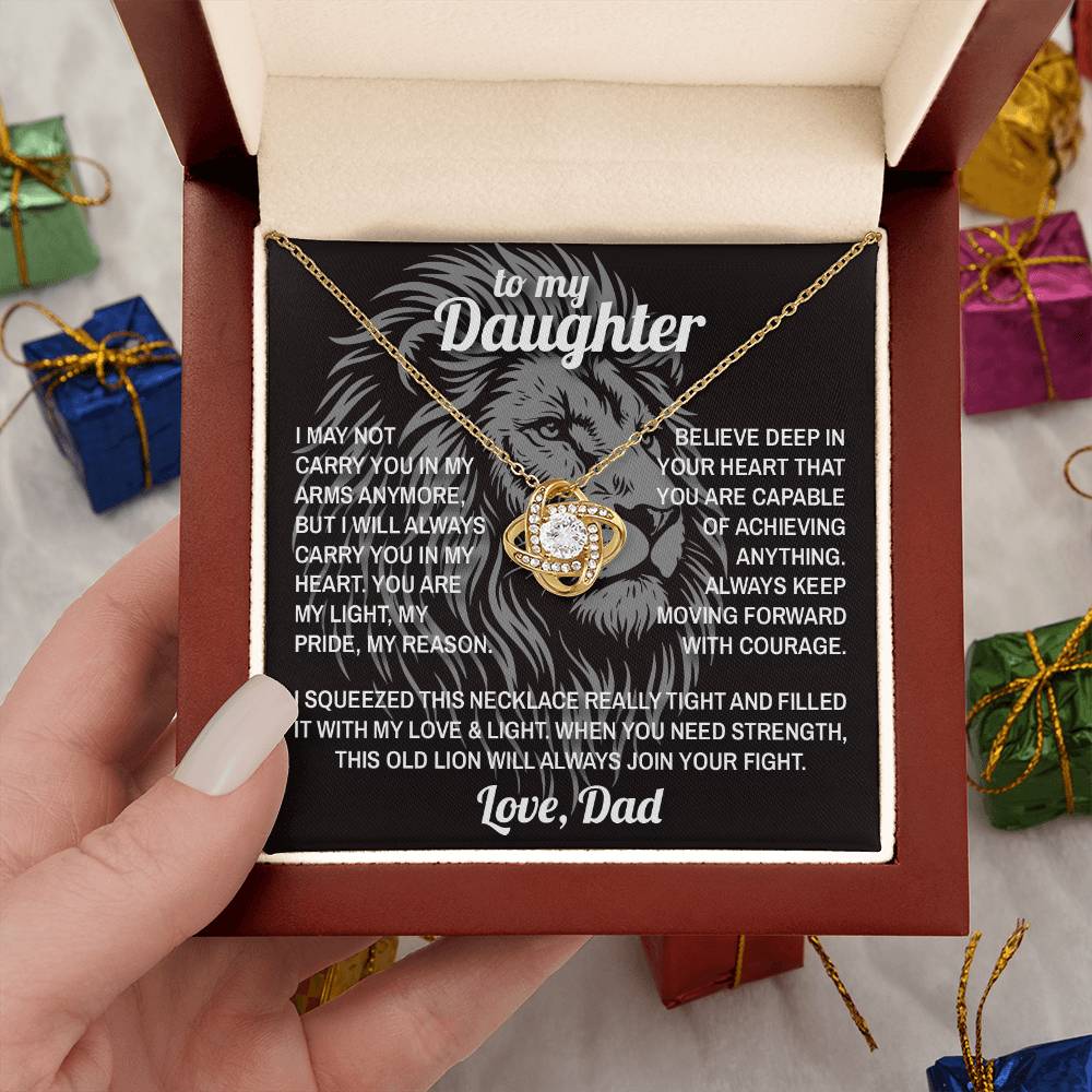 Lion's Strength - To My Daughter - Love Knot