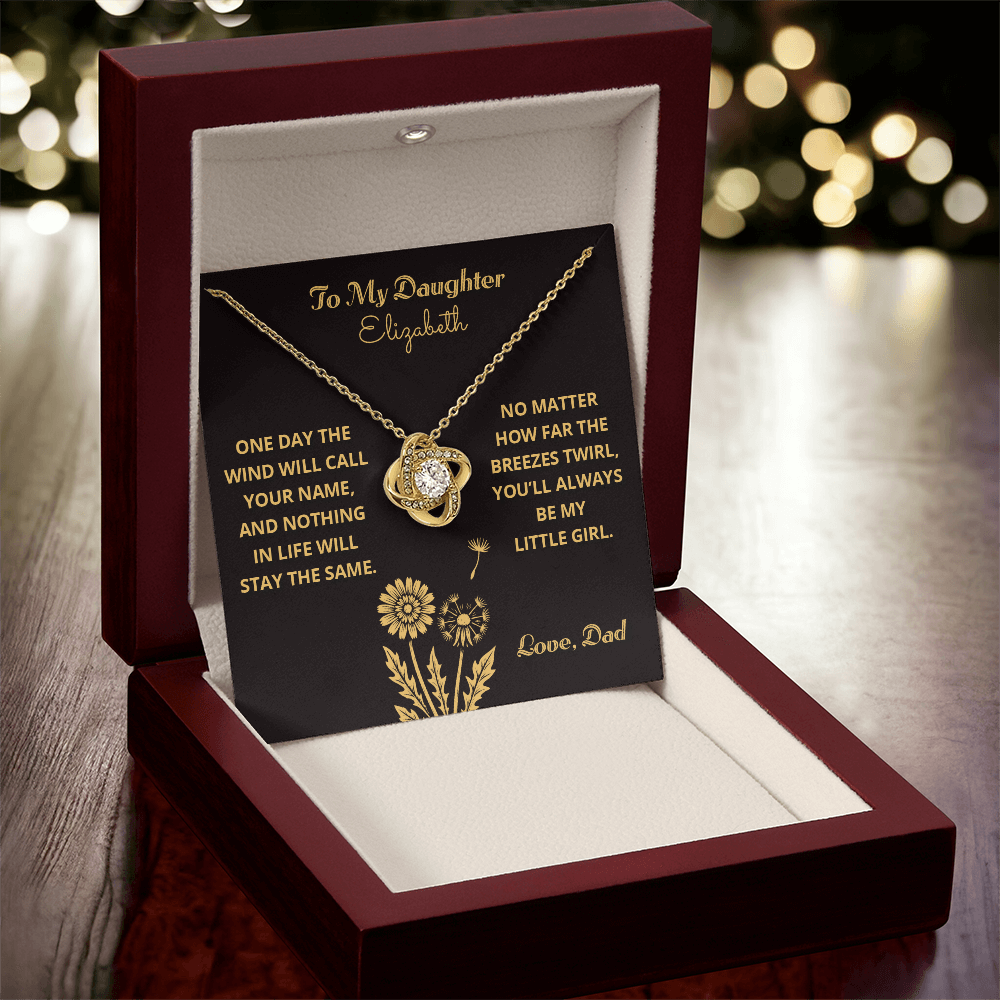 My Little Girl - To My Daughter - Love Knot Per