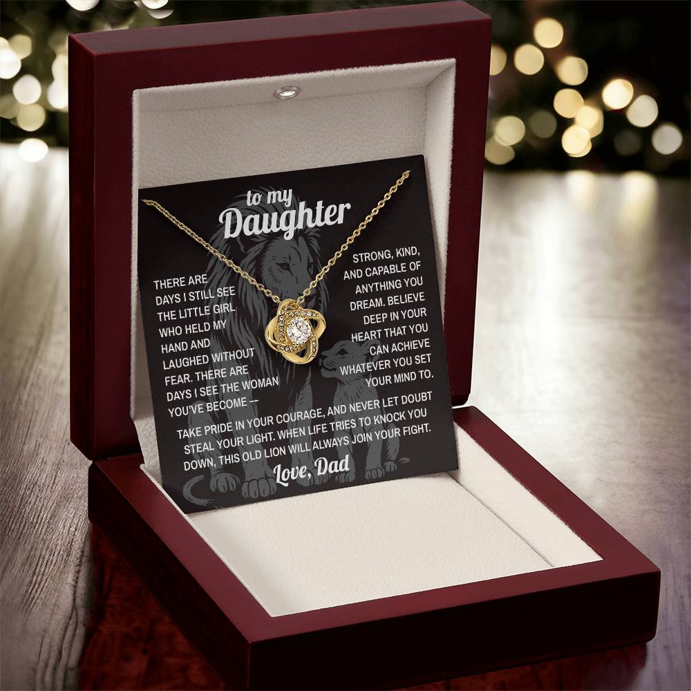 Lion's Pride - To My Daughter - Love Knot