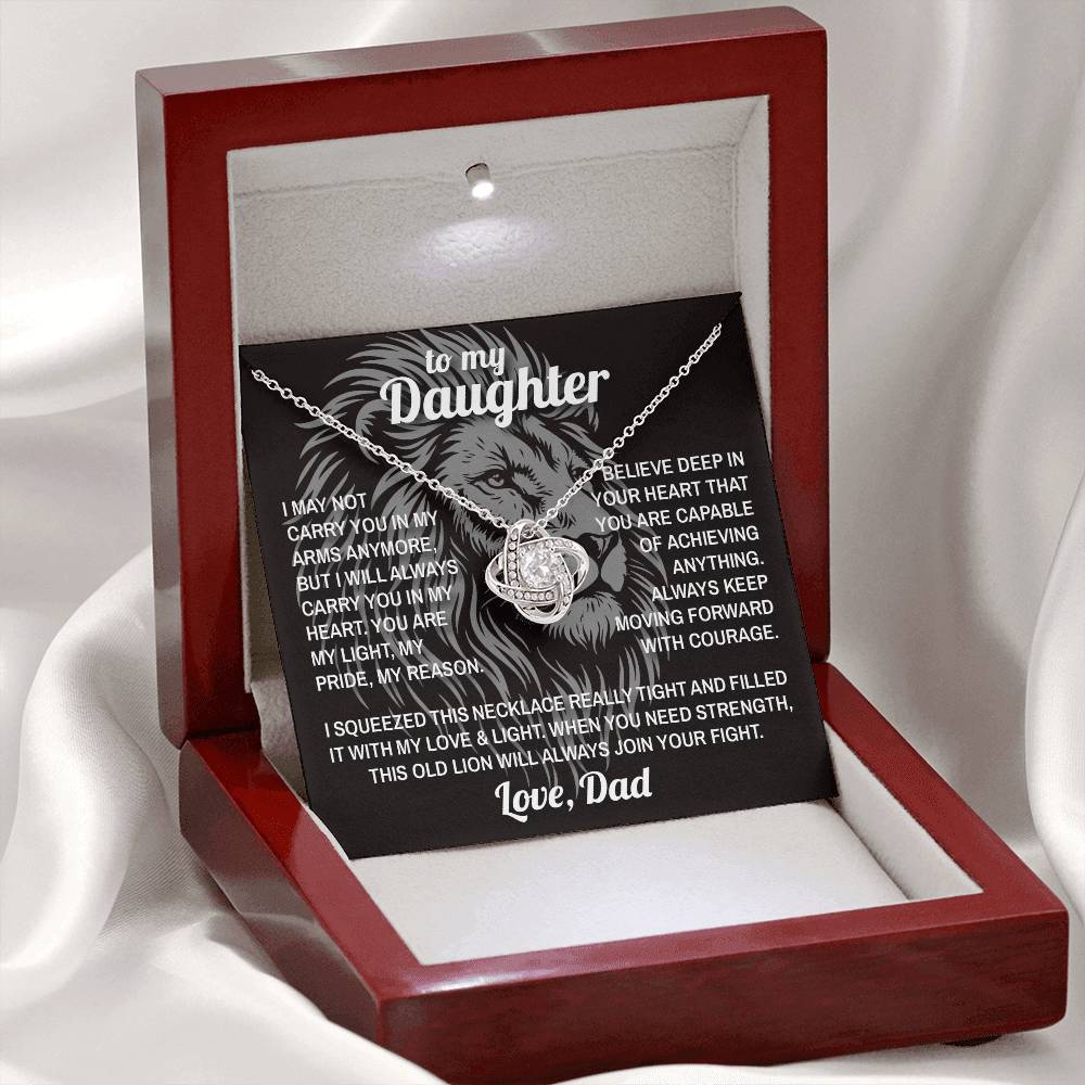 Lion's Strength - To My Daughter - Love Knot