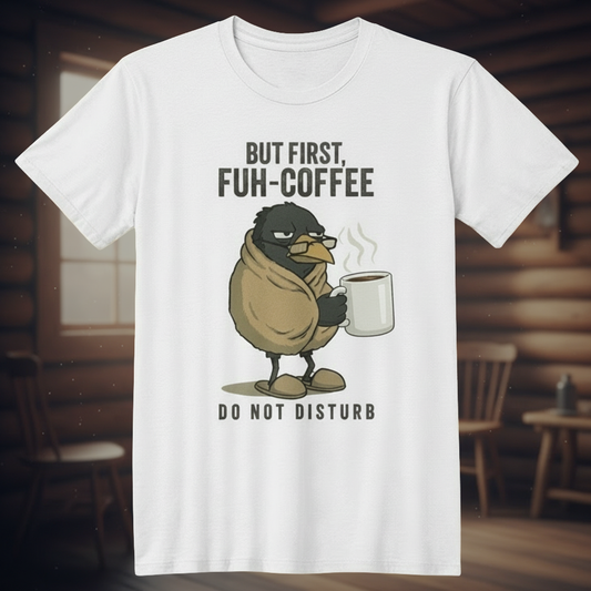 FUH-COFFEE Carl - T-Shirt White - BUT FIRST