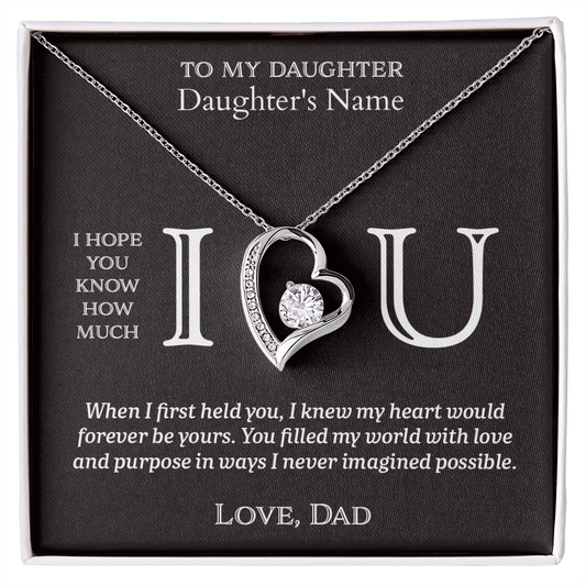 I Heart U Forever - To My Daughter - Forever Love Per