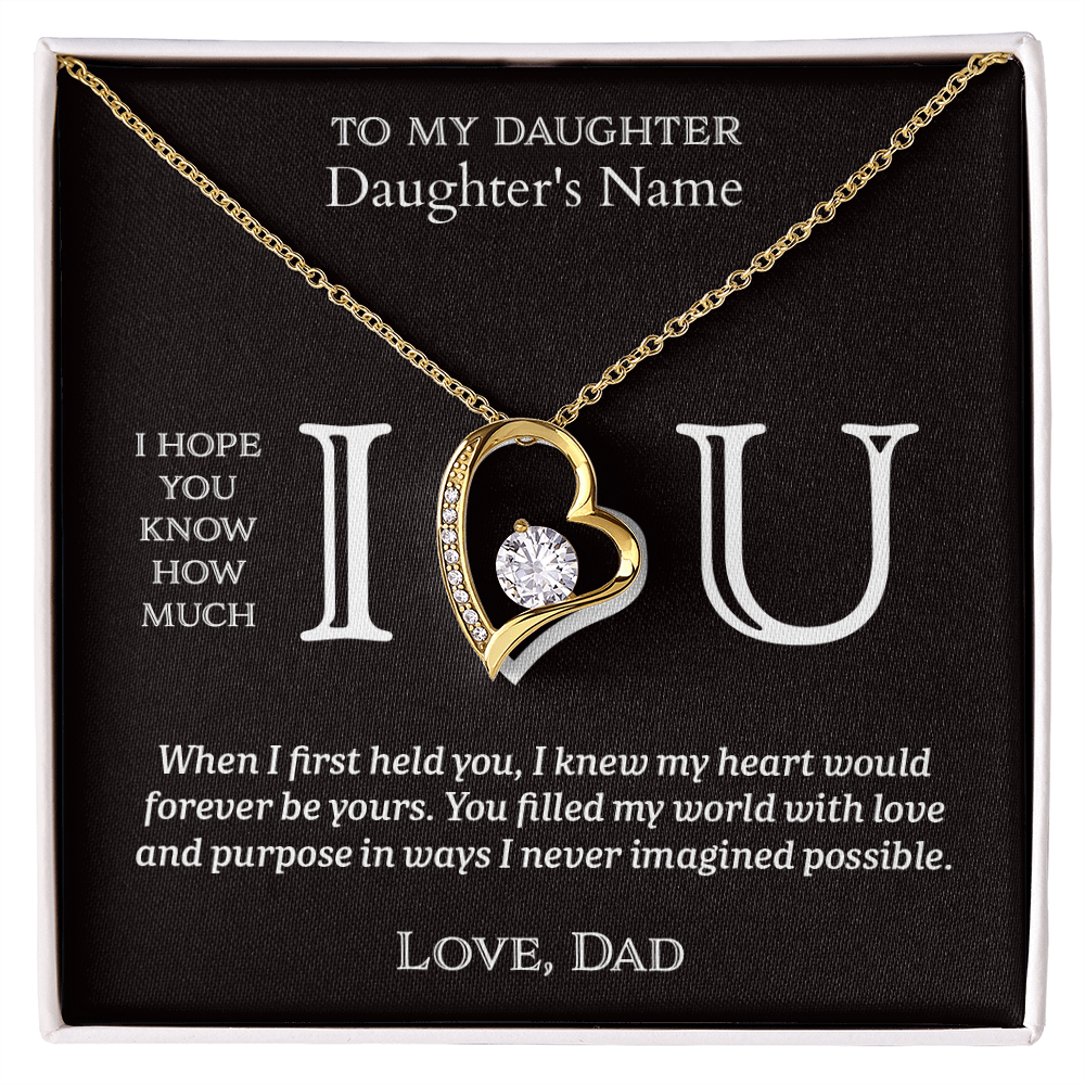 I Heart U Forever - To My Daughter - Forever Love Per