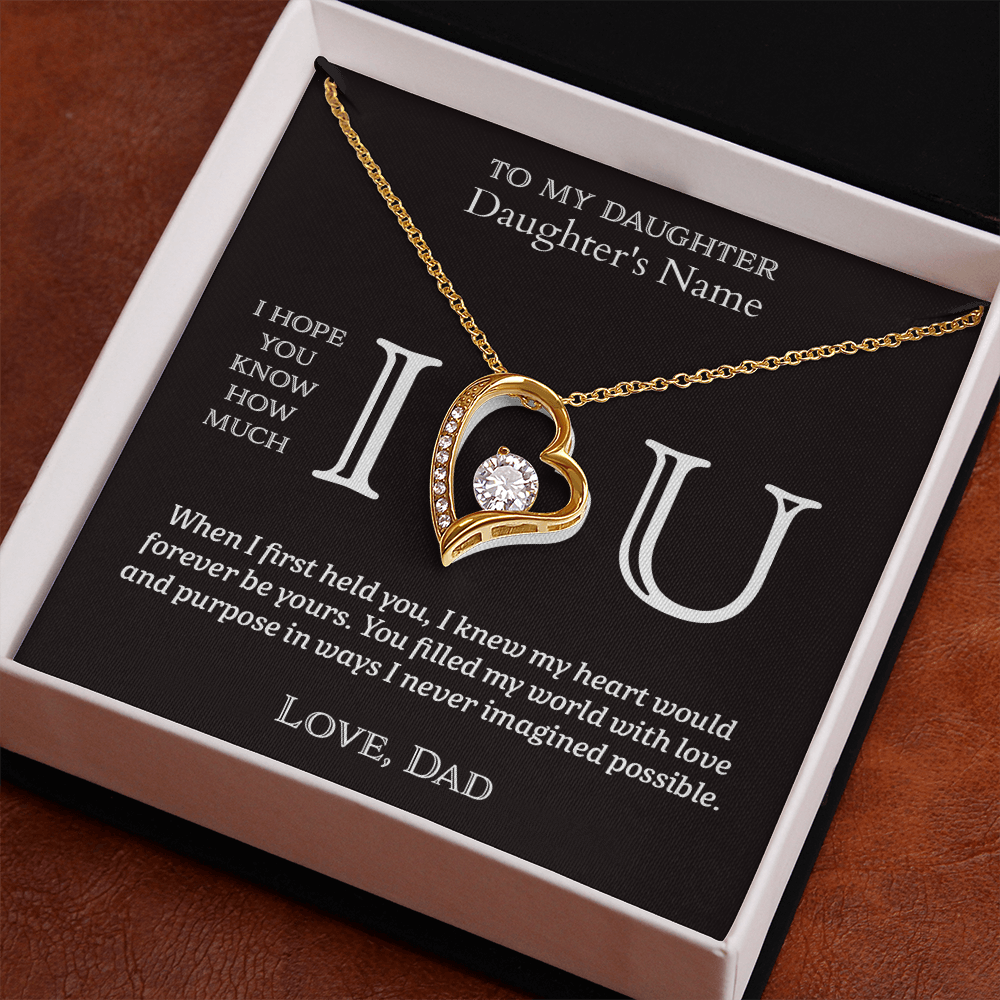 I Heart U Forever - To My Daughter - Forever Love Per