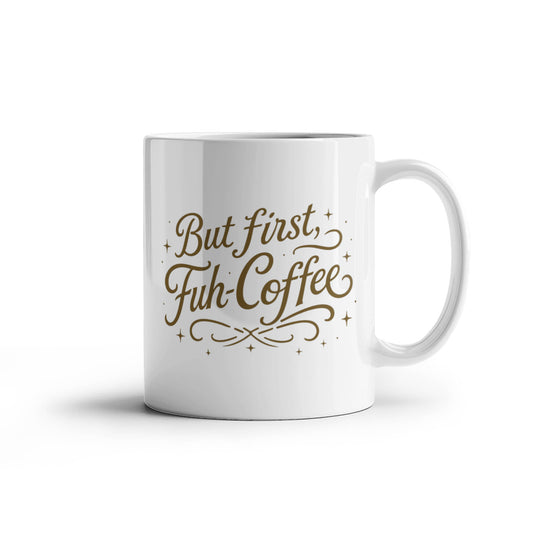 FUH-COFFEE - Fifties Type Mug - White